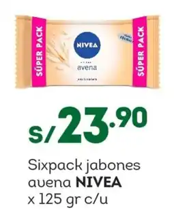 Tottus Nivea jabones avena oferta