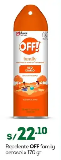 Tottus Off! family repelente aereosol oferta