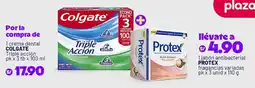 Plaza Vea Colgate crema dental + Protex jabon antibacterial oferta