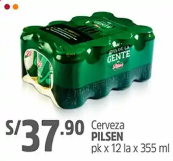 Plaza Vea Cerveza Pilsen 12x355ml oferta