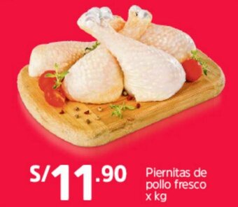 Plaza Vea Piernitas de Pollo Fresco oferta