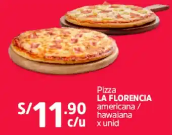 Plaza Vea Pizza La Florencia americana/Hawaiana oferta