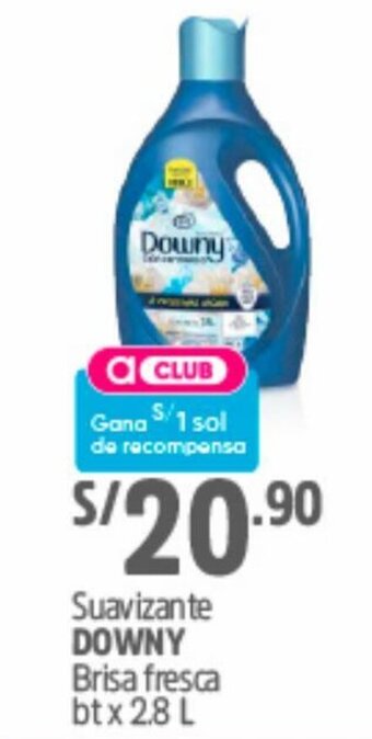 Plaza Vea Suavizante Downy Brisa Fresca 2.8L oferta