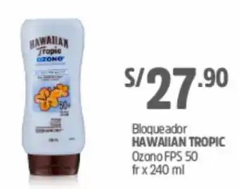 Plaza Vea Bloqueador Hawaiian Tropic Ozono 240ml oferta
