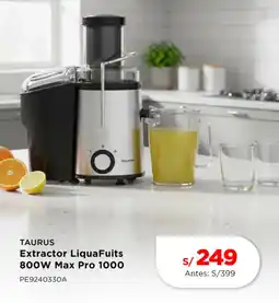 La Curacao Taurus extractor liquafuits 800W Max Pro 1000 oferta