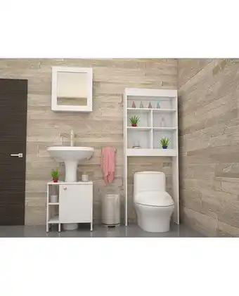 Tiendas EFE Combo tuhome botiquin bath 47-b + optimizadores lavamanos 47-a + baño 20 - blanco oferta