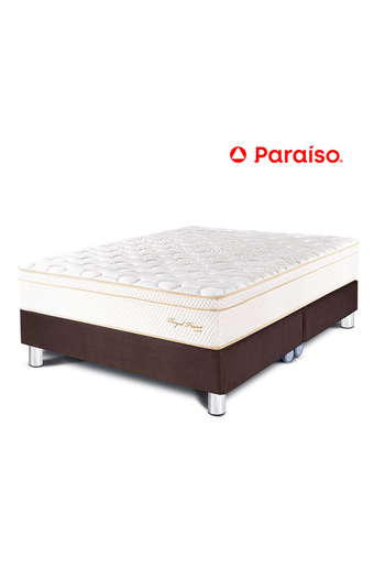 Tiendas EFE Dormitorio cajones royal prince queen + almohada + protector - chocolate oferta