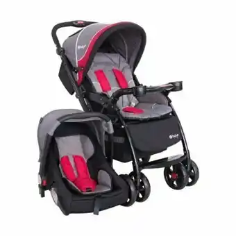Tottus Coche con portabebe braviar rojo oferta