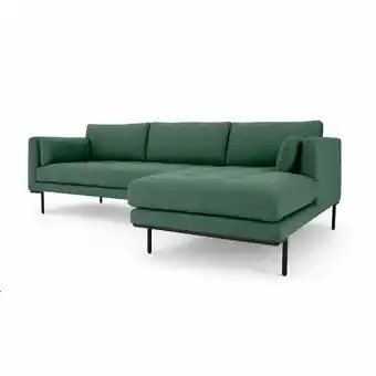 Tottus Sofa chaise longue derecho harlow verde oferta