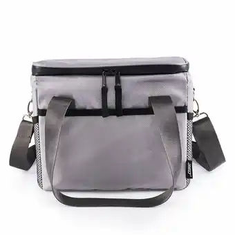 Tottus Lonchera cuadrada 360 gris oferta