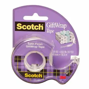 Tottus Scotch® cinta de regalo con dispensador, 19 mm x 16,5 m oferta