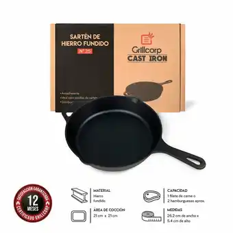 Tottus Sarten de hierro fundido n°25 oferta