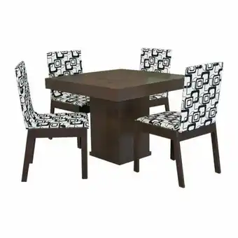 Tottus Comedor roy 4 sillas oferta