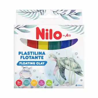 Tottus Nilo plastilina flotante x 6 col 100gr oferta