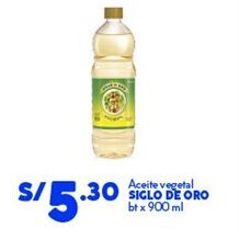 Mass Siglo de Oro aceite vegetal oferta