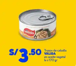 Mass Válida trozos de caballa en aceite vegetal oferta