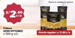 Hiperbodega Precio Uno Don Vittorio fideos oferta