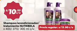 Hiperbodega Precio Uno Nutribela shampoo/acondicionador/tratamiento oferta