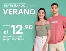 Tottus En polos para mujer hombres oferta