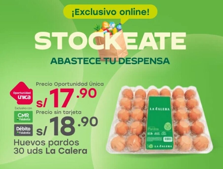 Tottus La Calera huevos pardos oferta