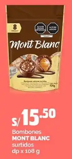 Plaza Vea Mont Blanc bombones oferta