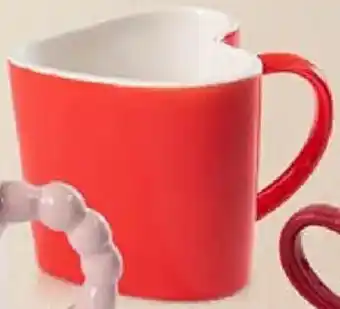 Deco Home taza corazón rojo