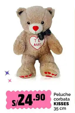 Plaza Vea Kisses peluche corbata oferta