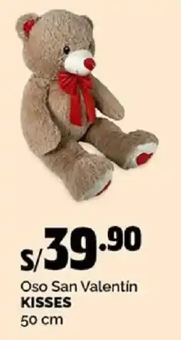 Plaza Vea Kisses oso san valentin oferta