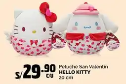 Plaza Vea Hello Kitty peluche san valentin oferta