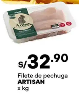 Plaza Vea Artisan filete de pechuga oferta