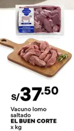 Plaza Vea El buen corte vacuno lomo saltado oferta