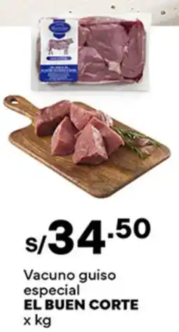 Plaza Vea El buen corte vacuno guiso especial oferta