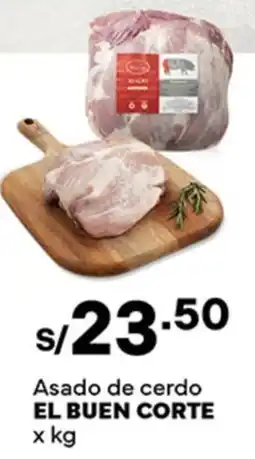 Plaza Vea El buen corte asado de cerdo oferta