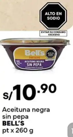 Plaza Vea Bell's aceituna negra sin pepa pt oferta