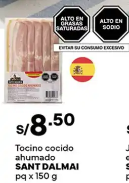 Plaza Vea Sant dalmai tocino cocido ahumado pq oferta