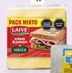 Plaza Vea Laive pack mixto queso edam + suiza jamón pk oferta