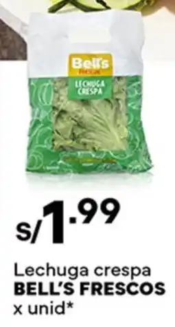 Plaza Vea Bell's frescos lechuga crespa oferta