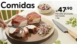 Plaza Vea Panceta ahumada horneada oferta