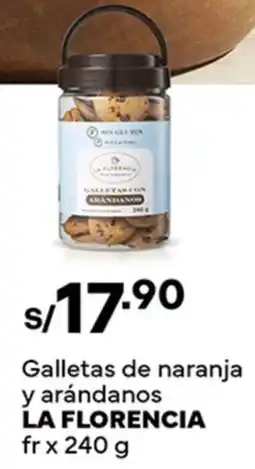 Plaza Vea La florencia galletas de naranja y arándanos fr oferta