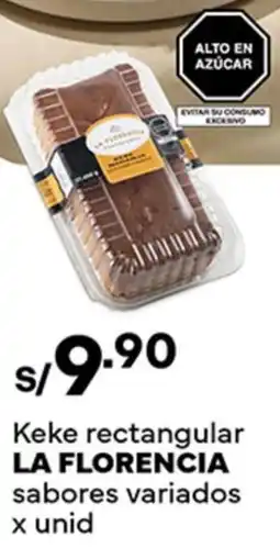 Plaza Vea La florencia keke rectangular sabores variados oferta