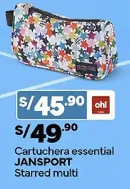 Plaza Vea Jansport cartuchera essential starred multi oferta