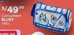Plaza Vea Bluey cartuchera niño oferta