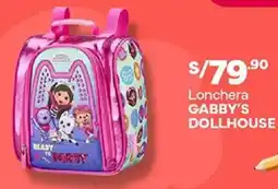 Plaza Vea Gabby's dollhouse lonchera oferta