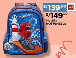 Plaza Vea Hot wheels mochila oferta