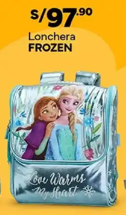 Plaza Vea Frozen lonchera oferta