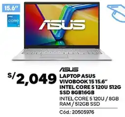Plaza Vea Asus laptop vivobook 1515.6” oferta