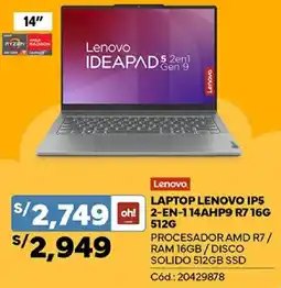 Plaza Vea Lenovo laptop lenovo ip5 oferta