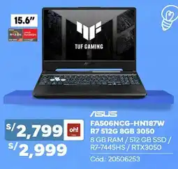 Plaza Vea Asus tuf gaming oferta