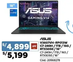 Plaza Vea Asus gaming v16 oferta