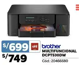 Plaza Vea Brother multifuncional DCPT530DW oferta